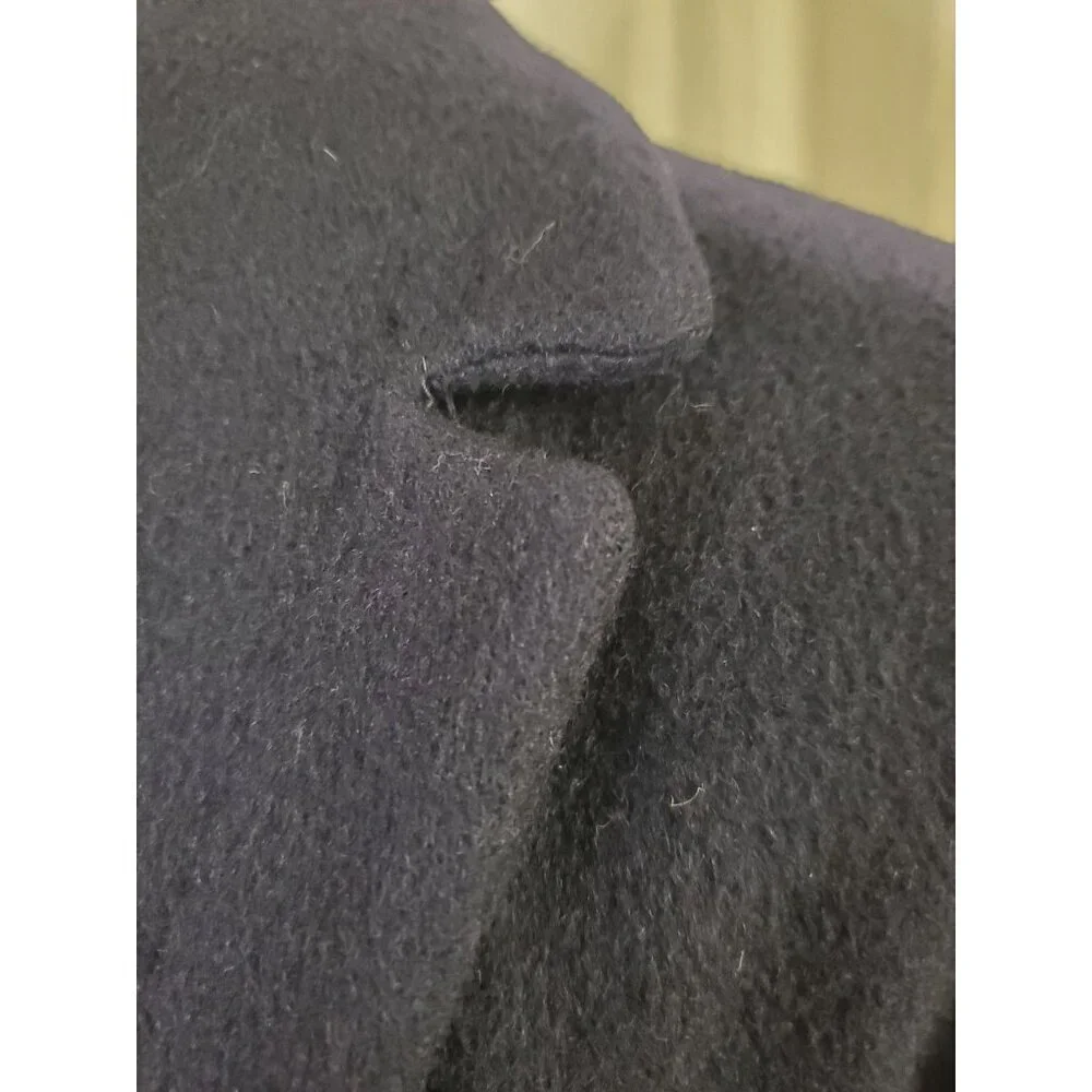 Rare Stroocks WoolL.S. Ayres Indianapolis Open Front Coat Dark Romantic Warm Lrg - Picture 5 of 16